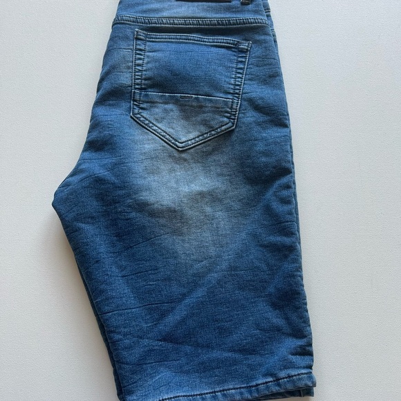 Vintage Other - Vintage Genes Black Jeans Men's Size 32x11 Slim Straight Blue Shorts (B5)